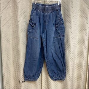 One Teaspoon Denim Elastic Waist Pants